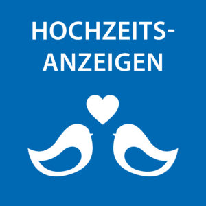 Hochzeitsanzeigen